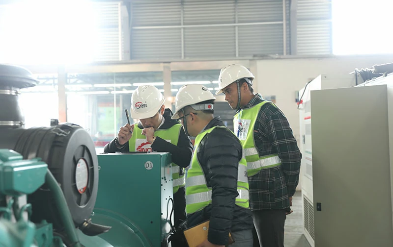EMAC Asia Team Inspection goods at SinoGen Factory 800x504 This is a picture of EMAC talking to clients in the past.